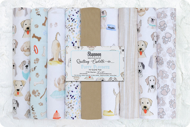 Quilting Cuddle® Fat Quarter Pack</br>Puppy Playdate